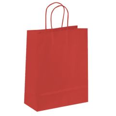 Papirbærepose Plus rød