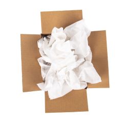 Farvet pakkepapir - White