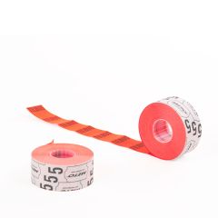 Prisetiket TILBUD Rød 29x28 mm