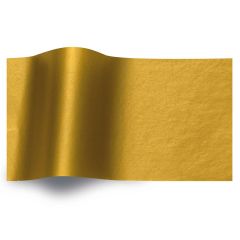 Silkespapper Metall Guld 1-sidig