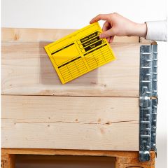 Pallelomme i hård plast