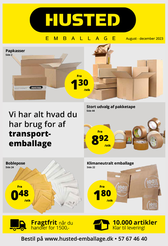 Husted emballage Transport katalog